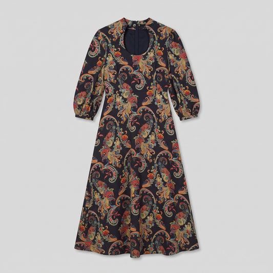 ETRO Paisley Print Keyhole Midi Dress