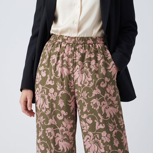 Ezra Floral Wide Leg Trousers