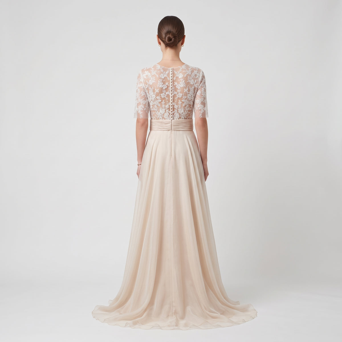 Elegant Lace Tulle Evening Dress