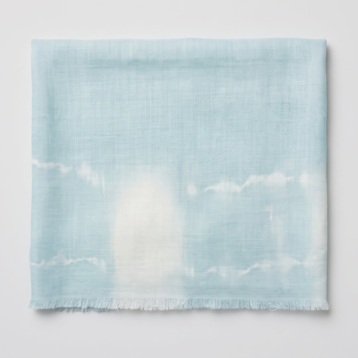 ASHTA Tie-Dye Linen Fringed Scarf
