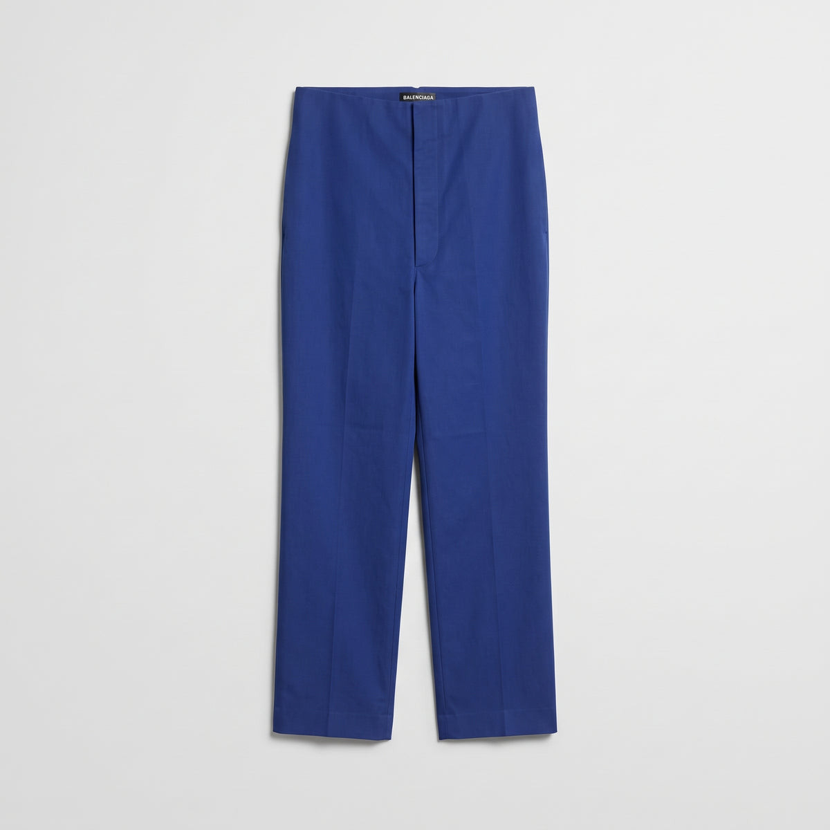 BALENCIAGA High-Waist Royal Blue Trousers