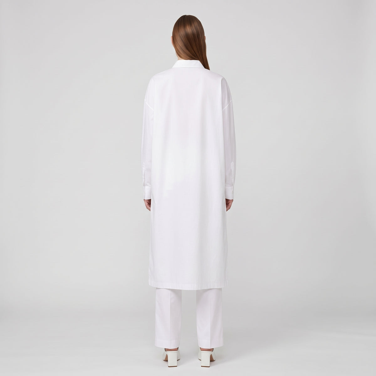 ALBERTA FERRETTI Layered White Cotton Shirt - view 2