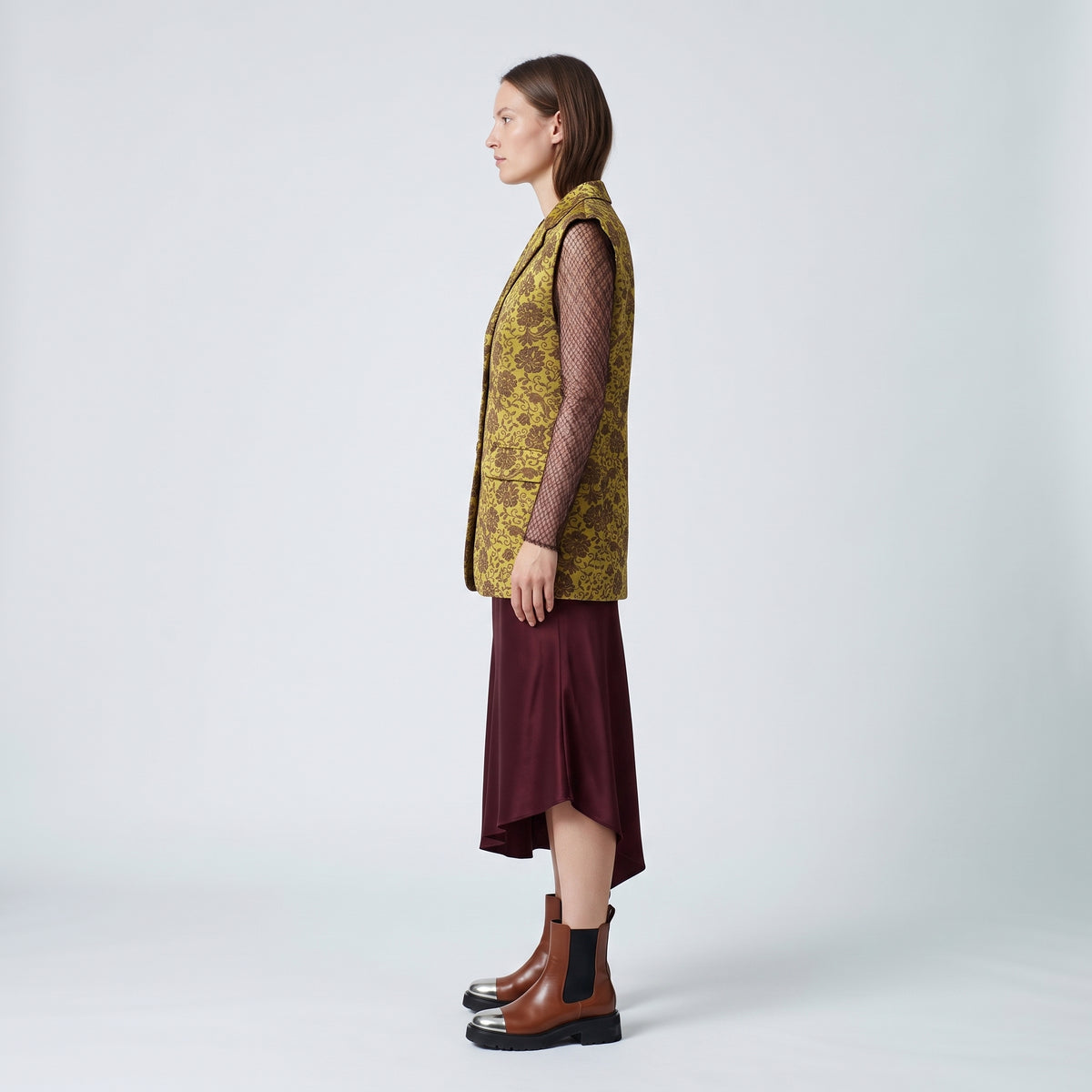 DRIES VAN NOTEN Floral Jacquard Tailored Vest - view 4