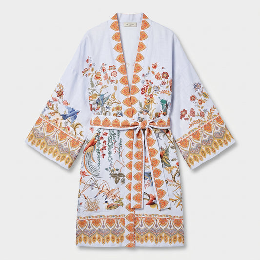 ETRO Floral Print Belted Kimono