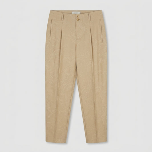 Paisley Jacquard Tailored Trousers