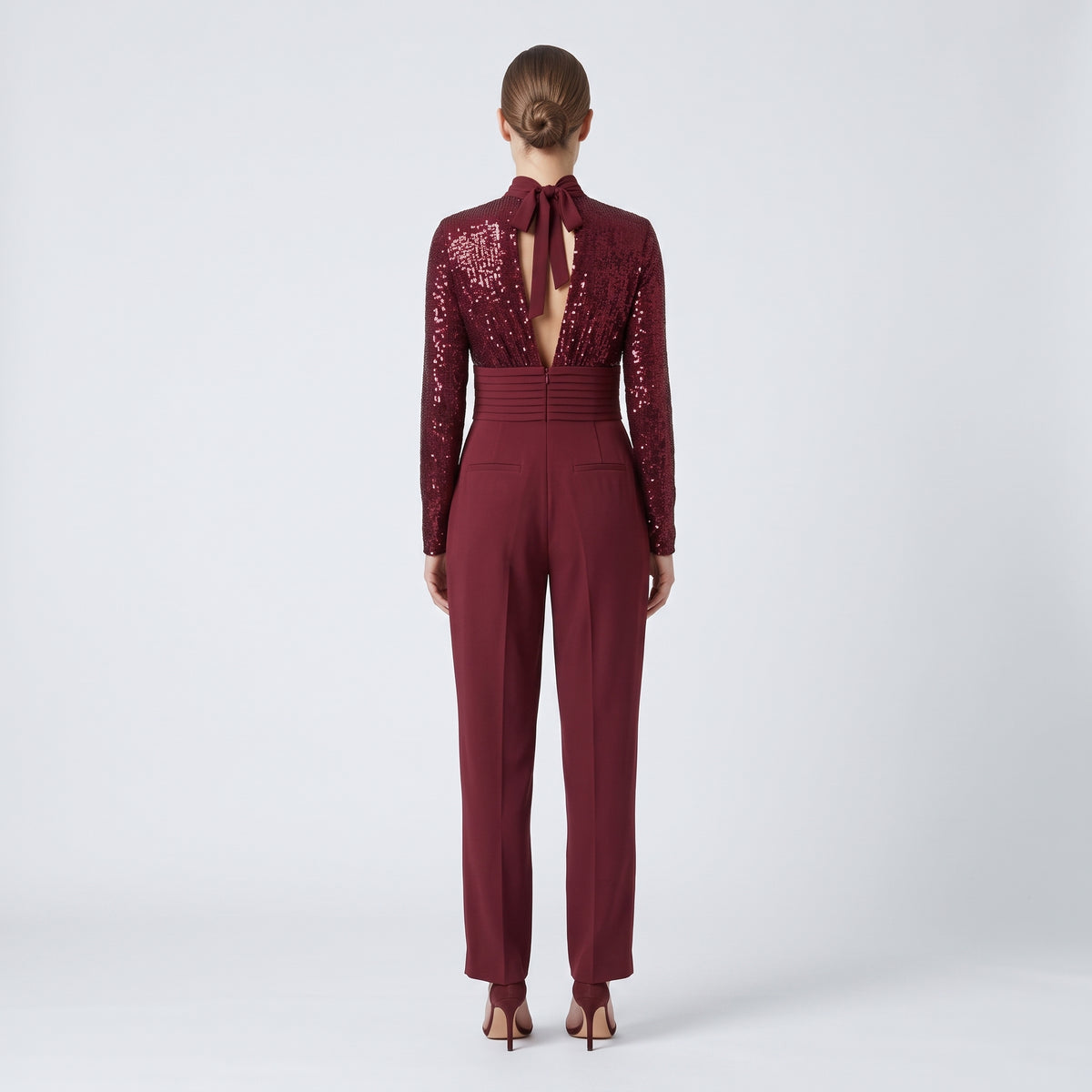 RASARIO Sequin Mock Neck Jumpsuit - view 5