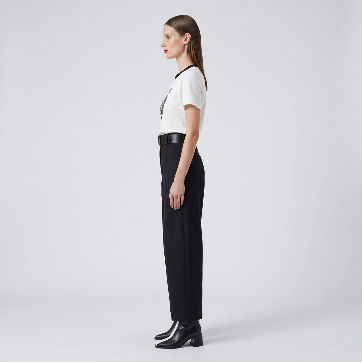 LANVIN Graphic Print Ringer T-Shirt - view 5