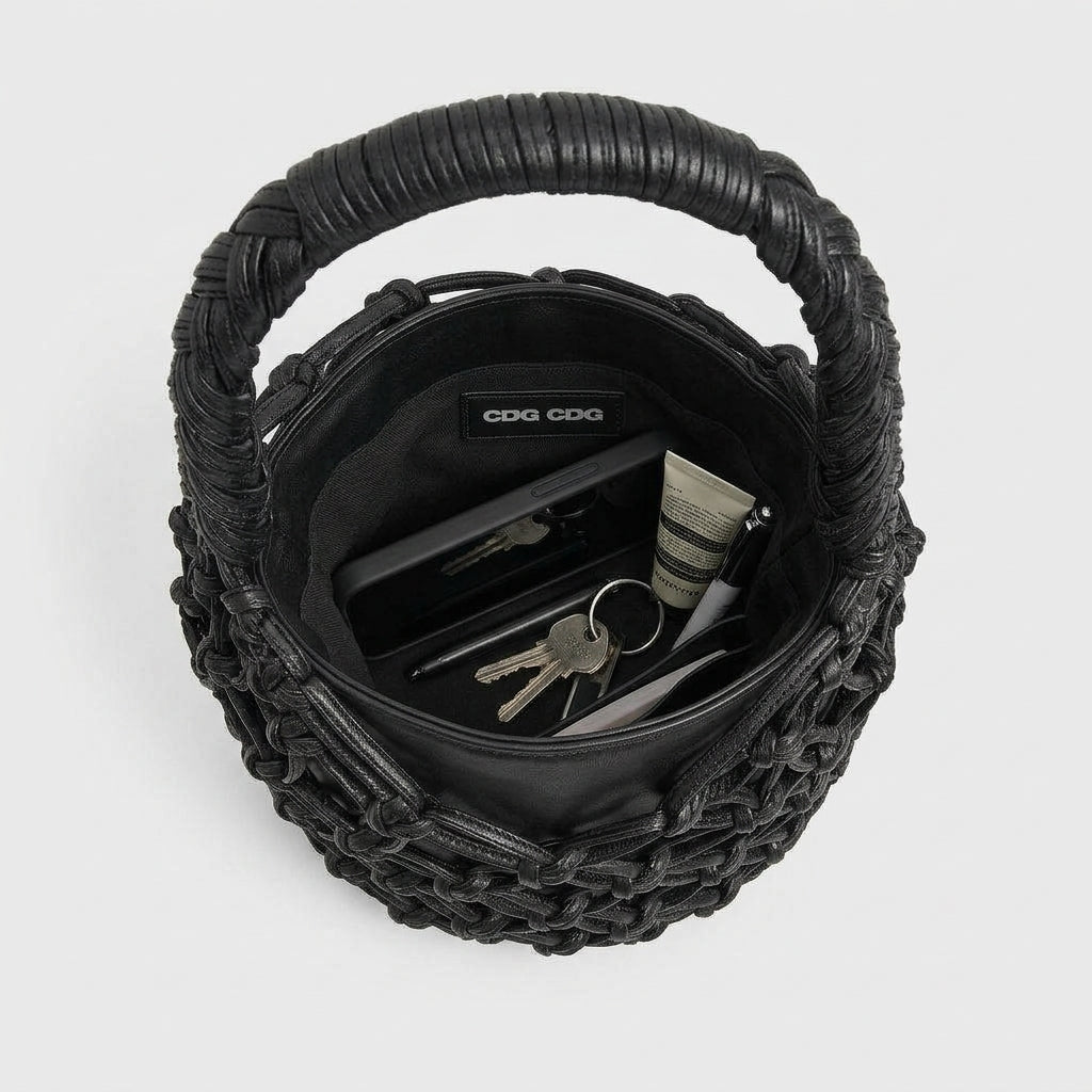 Woven Knot Cage Handbag