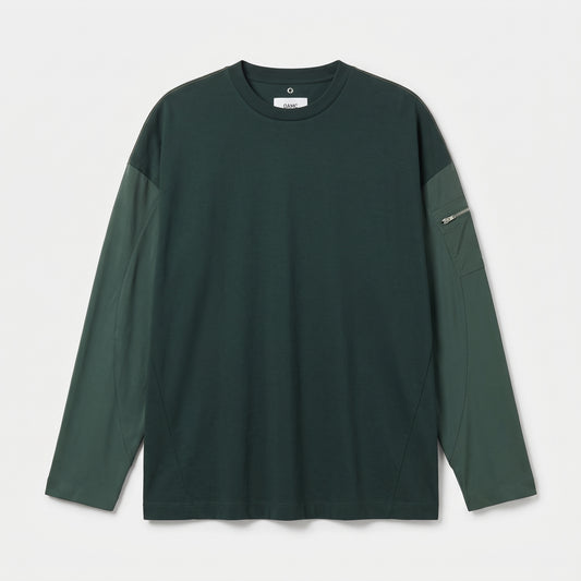 Utility Sleeve Green T-Shirt
