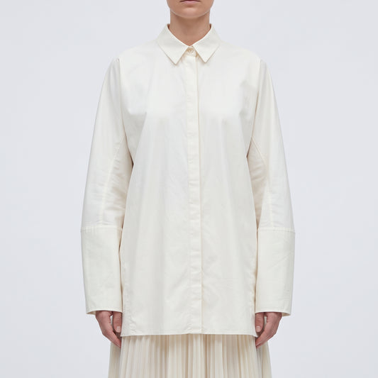 VIONNET Oversized White Cotton Blouse - view 2