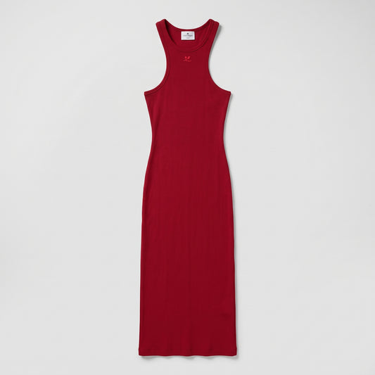 Ribbed Racerback Midi Dress