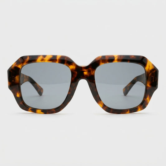Oversized Tortoiseshell Square Sunglasses