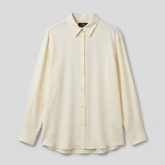 Classic Off-White Jacquard Shirt