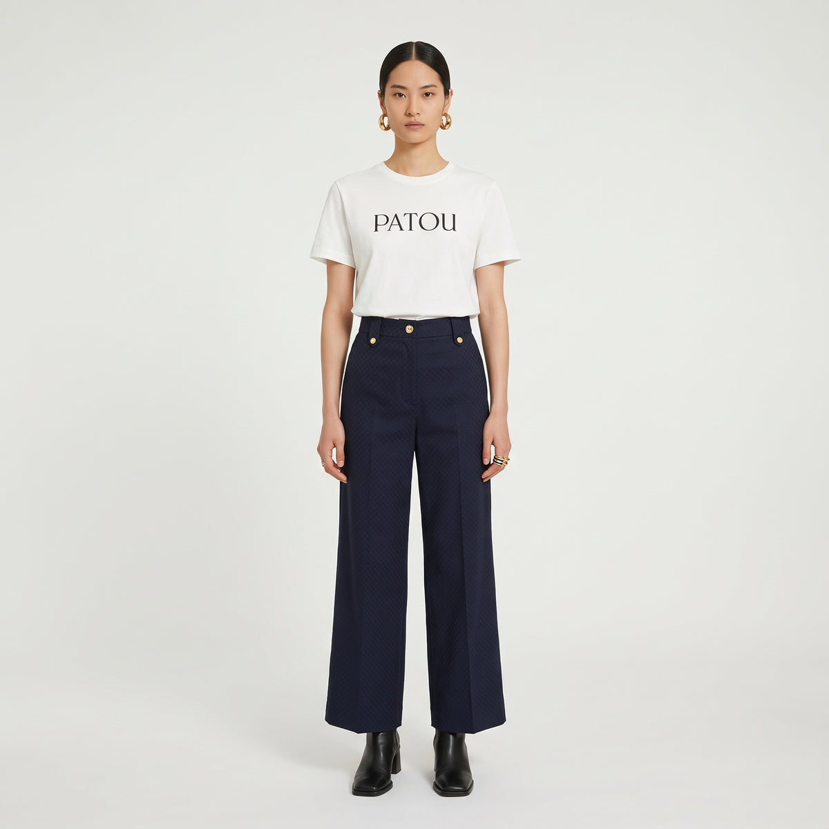 PATOU Classic Logo Cotton T-Shirt - view 3