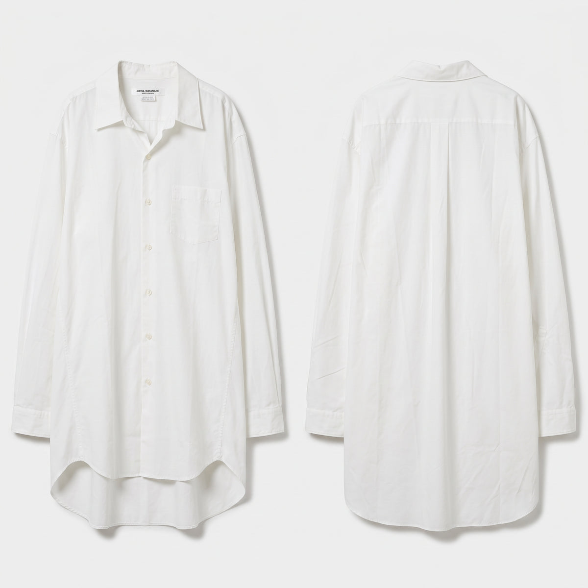 JUNYA WATANABE Oversized White Longline Shirt