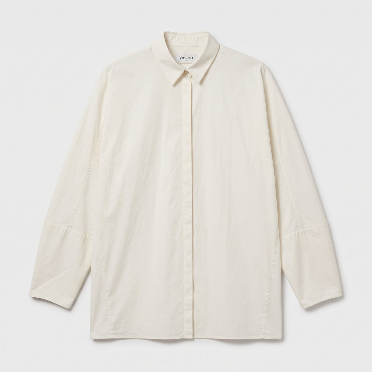VIONNET Oversized White Cotton Blouse