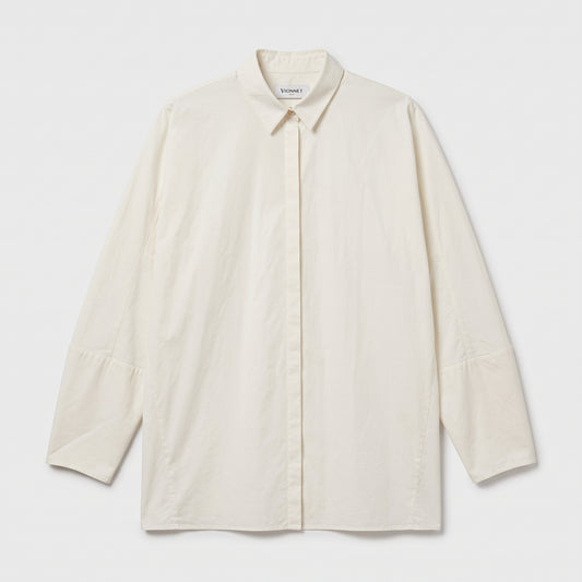 VIONNET Oversized White Cotton Blouse