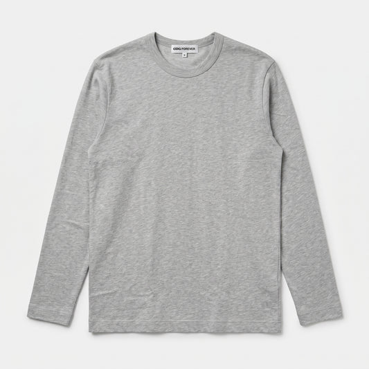 Grey Long Sleeve Crewneck Tee