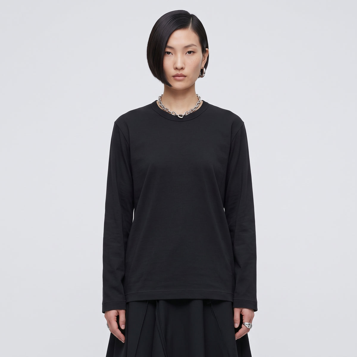 Classic Black Long Sleeve Top
