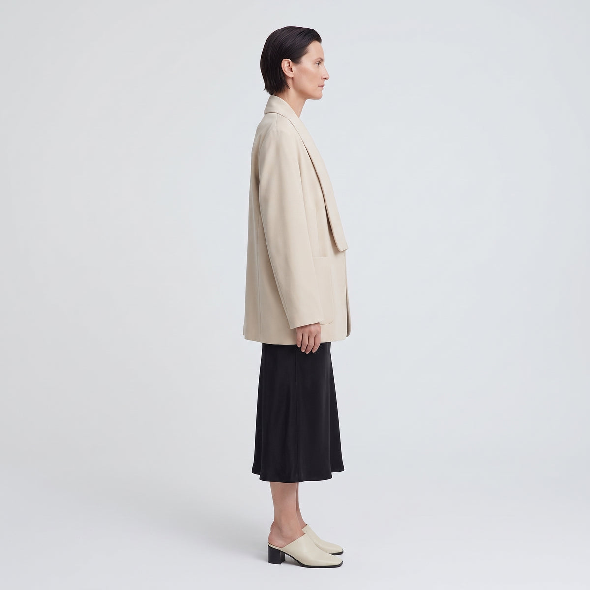 Oyster Shawl Collar Blazer