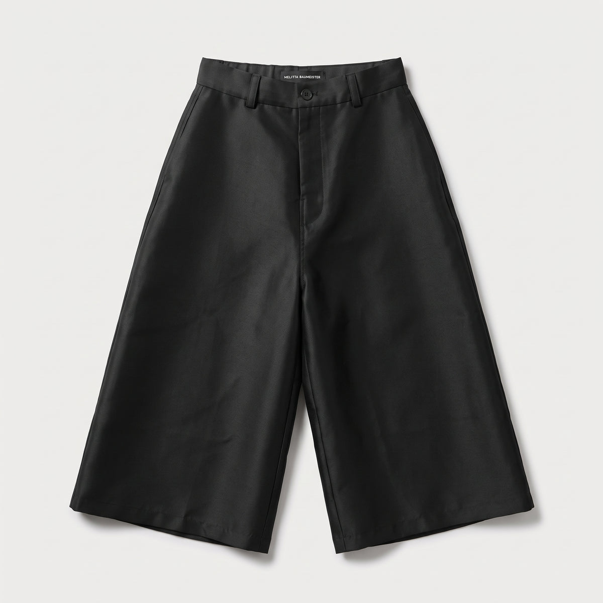 Structured Wide Leg Cropped Pants