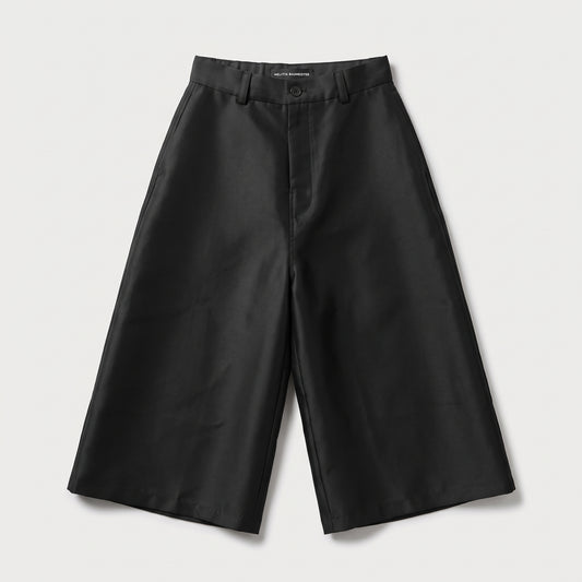 Structured Wide Leg Cropped Pants