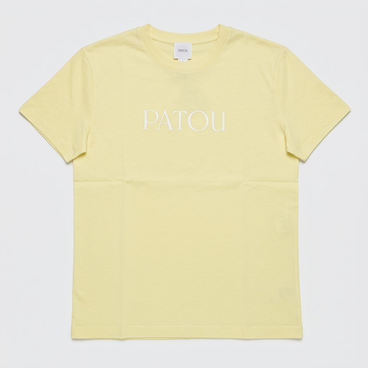 PATOU Pale Yellow Logo Cotton T-Shirt