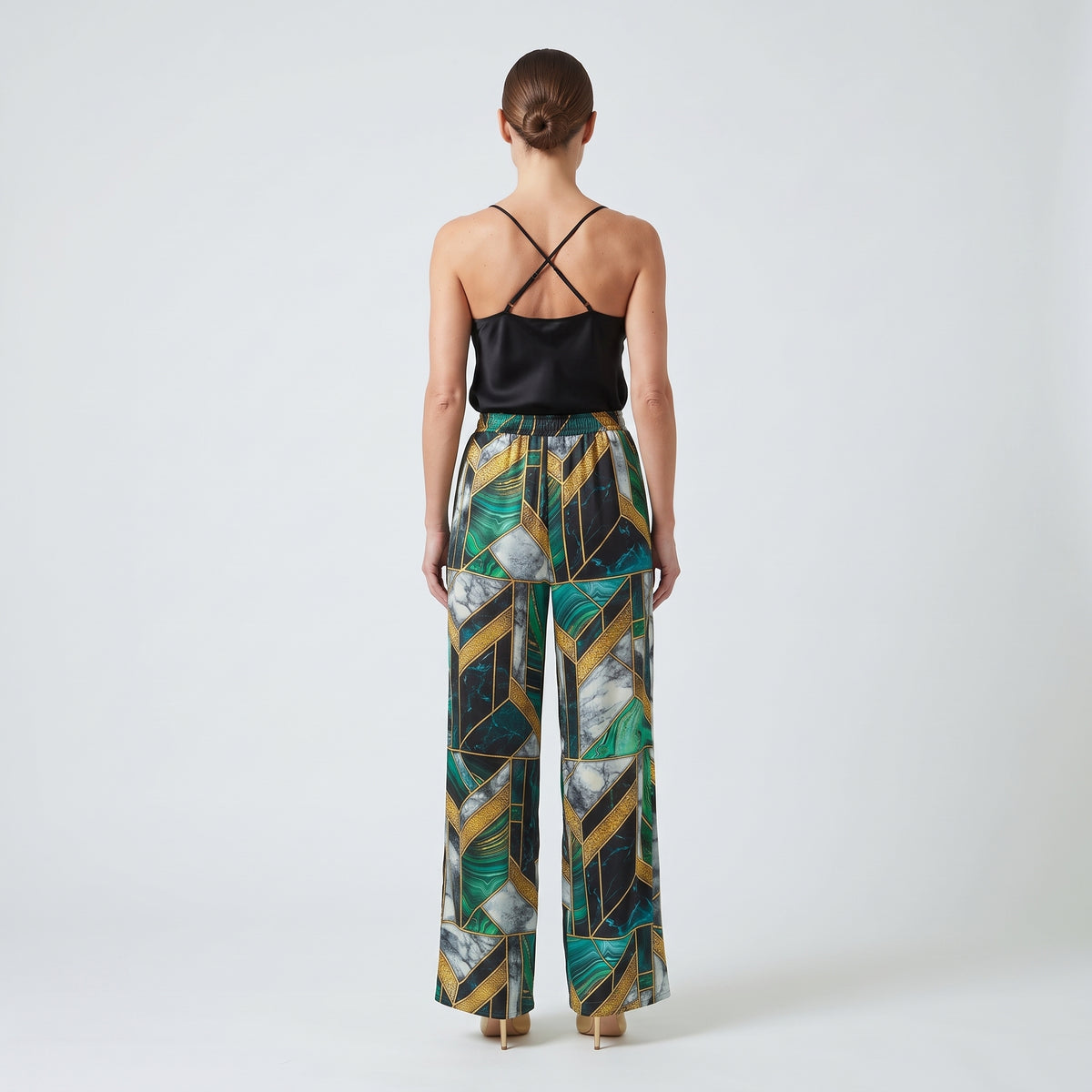 MAISON PASSAGE Art Deco Wide Leg Trousers - view 5