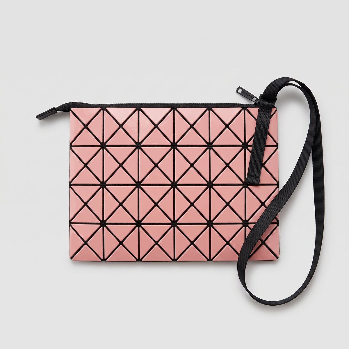 Two-Tone Geometric Crossbody Bag