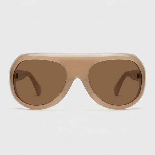 Chunky Acetate Aviator Sunglasses