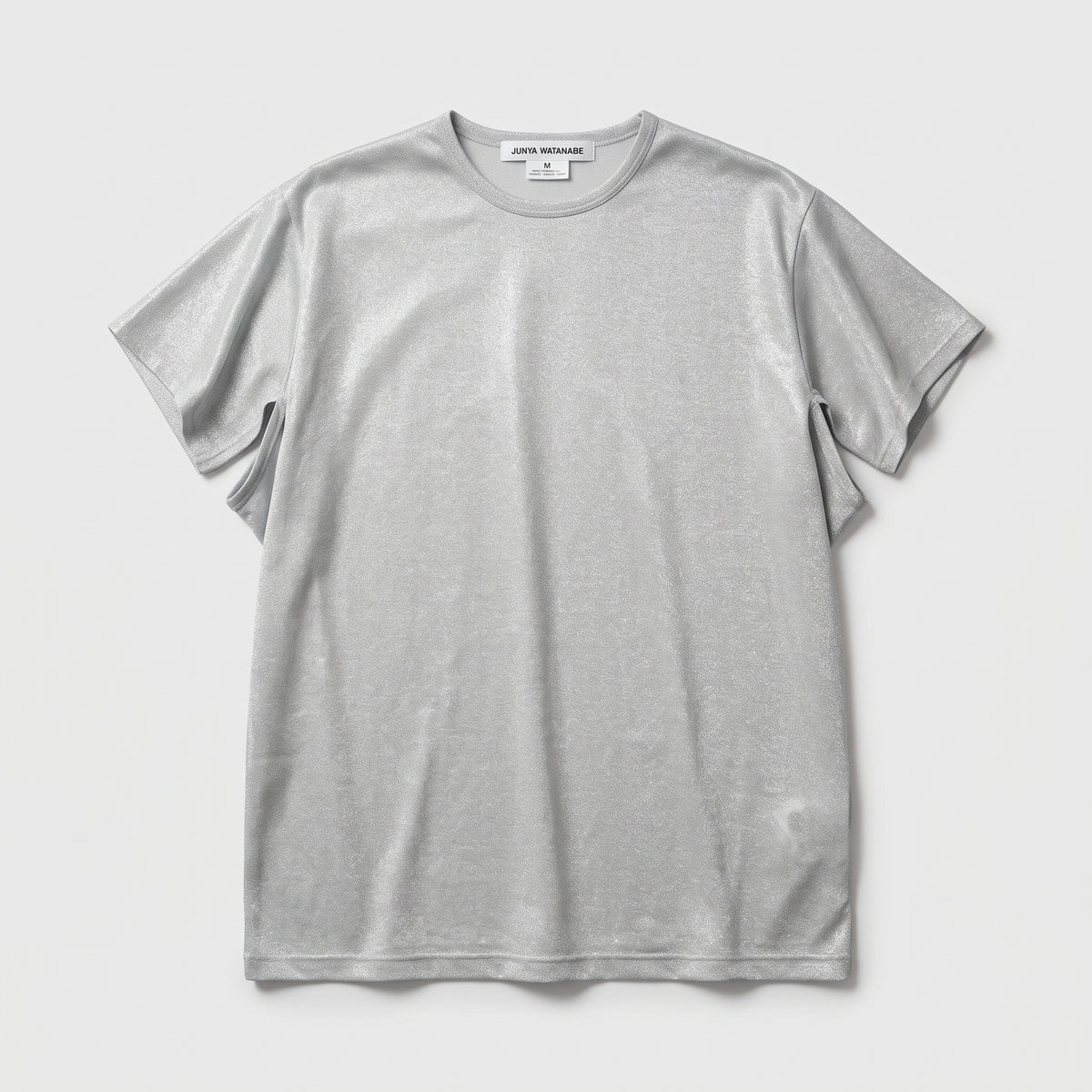JUNYA WATANABE Silver Metallic Short Sleeve T-Shirt