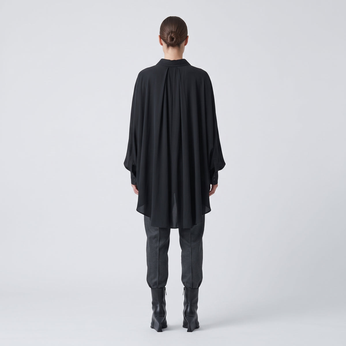 ACT N1 Oversized High-Low Drape Shirt - view 5