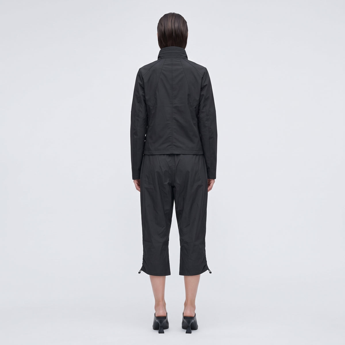 SALLIE SAHNE Ruched Hem Cropped Pants - view 5