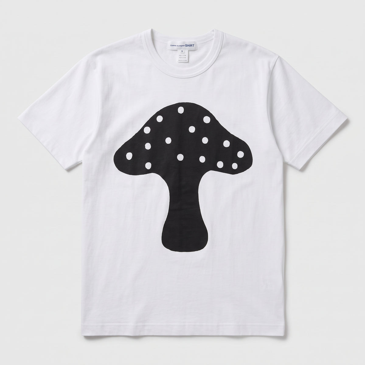 Mushroom Print Cotton T-Shirt