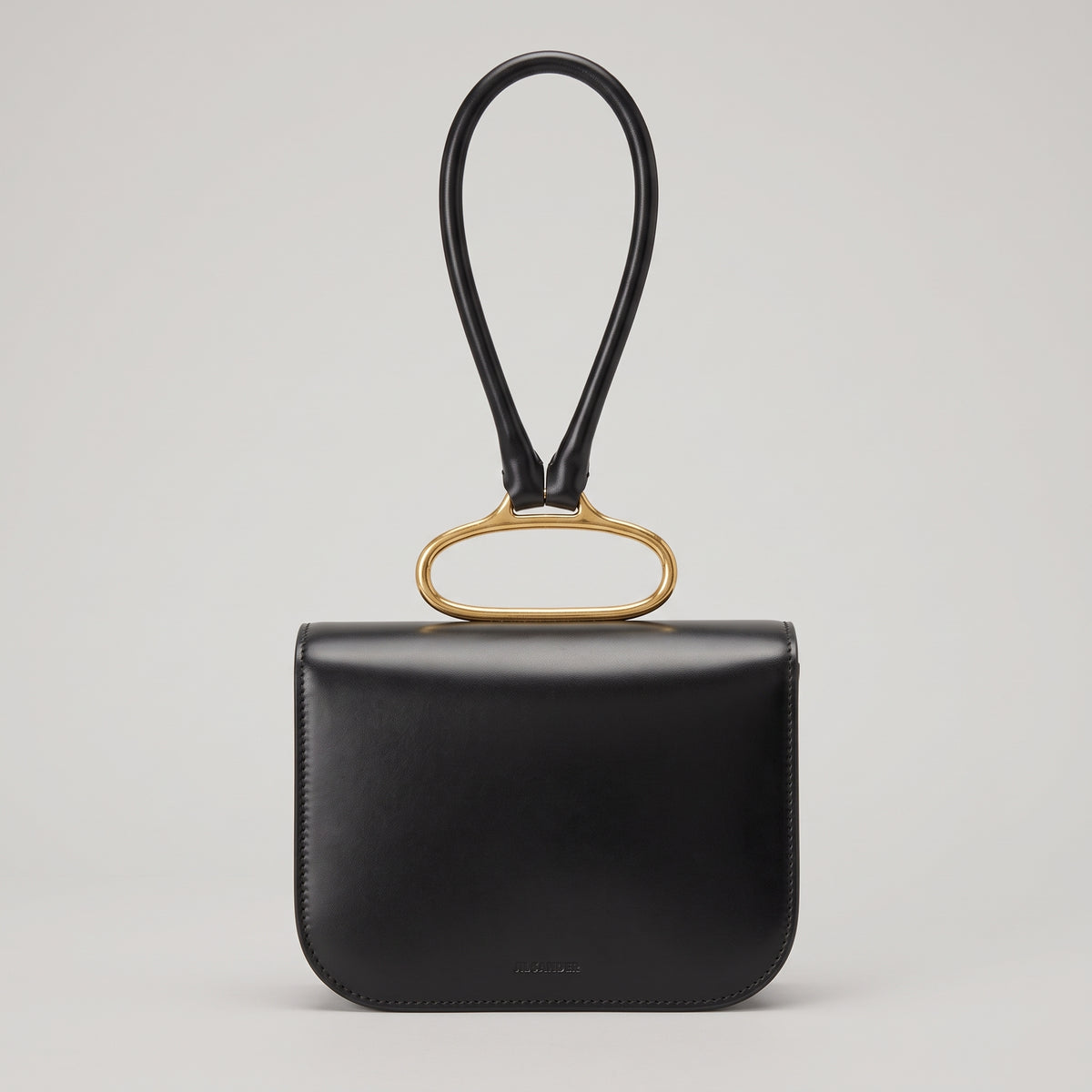 Sculptural Leather Loop Handbag