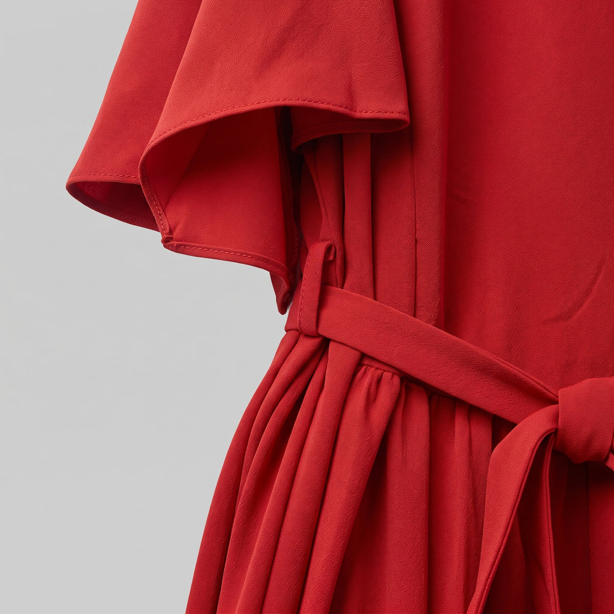 NATAN Elegant Red Belted Kaftan Dress - view 6