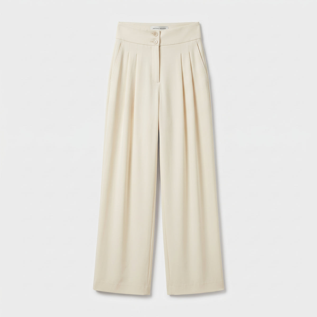 ANTONIO BERARDI High-Waisted Wide-Leg Trousers