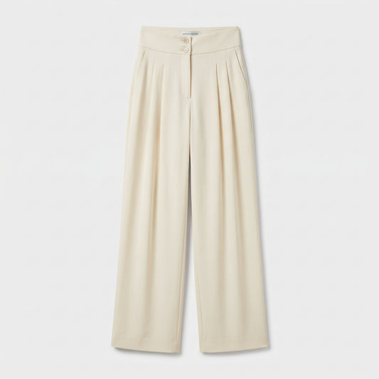 ANTONIO BERARDI High-Waisted Wide-Leg Trousers