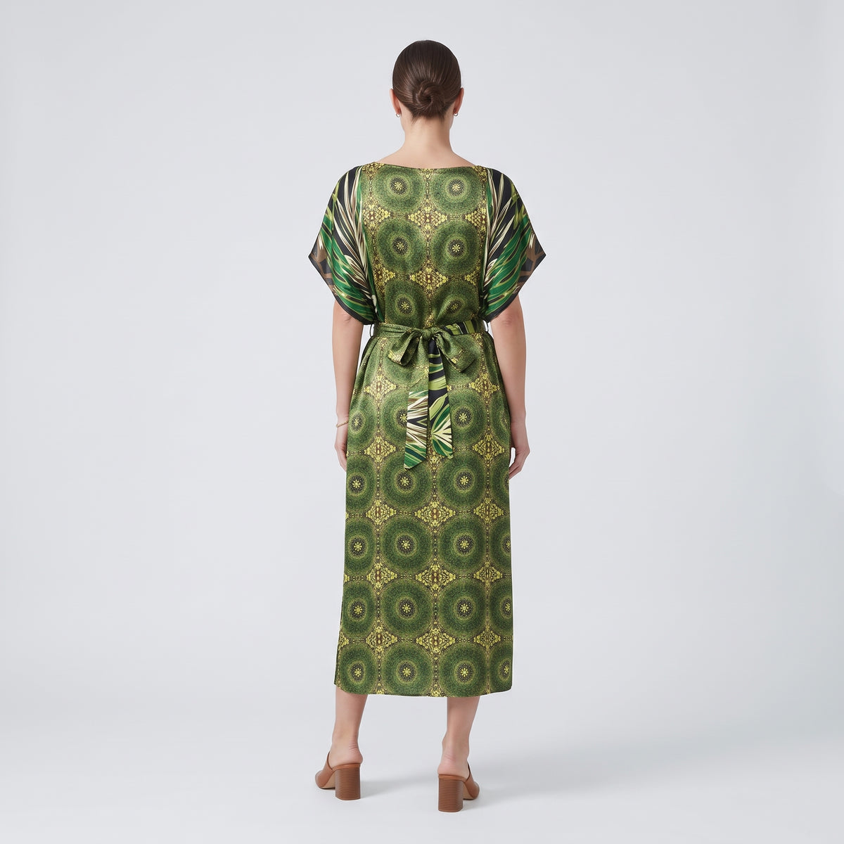 MAISON PASSAGE Jungle Print Belted Midi Dress - view 4