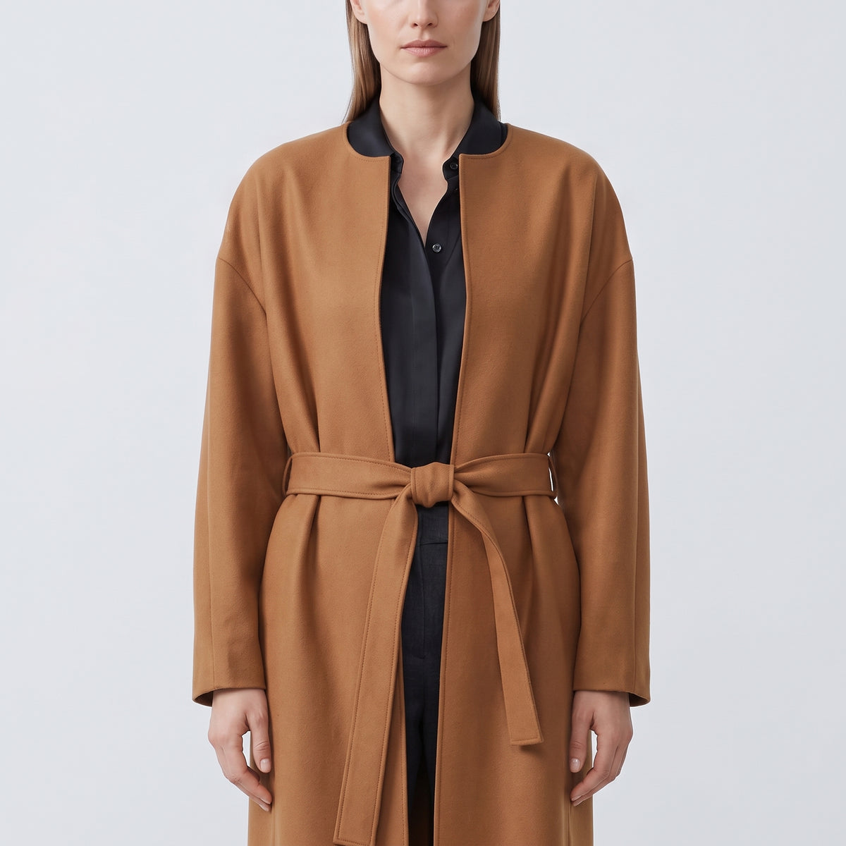 NATAN Classic Belted Camel Coat - view 5