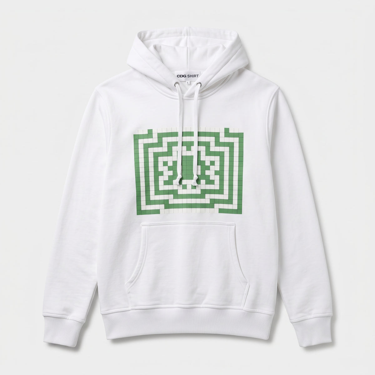 Geometric Graphic Cotton Hoodie