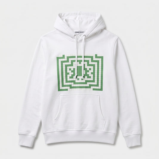 Geometric Graphic Cotton Hoodie