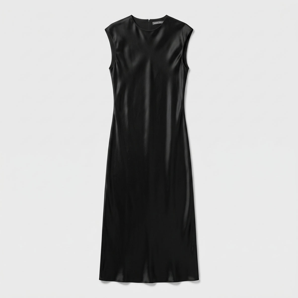 ALBERTA FERRETTI Sleeveless Satin Midi Dress