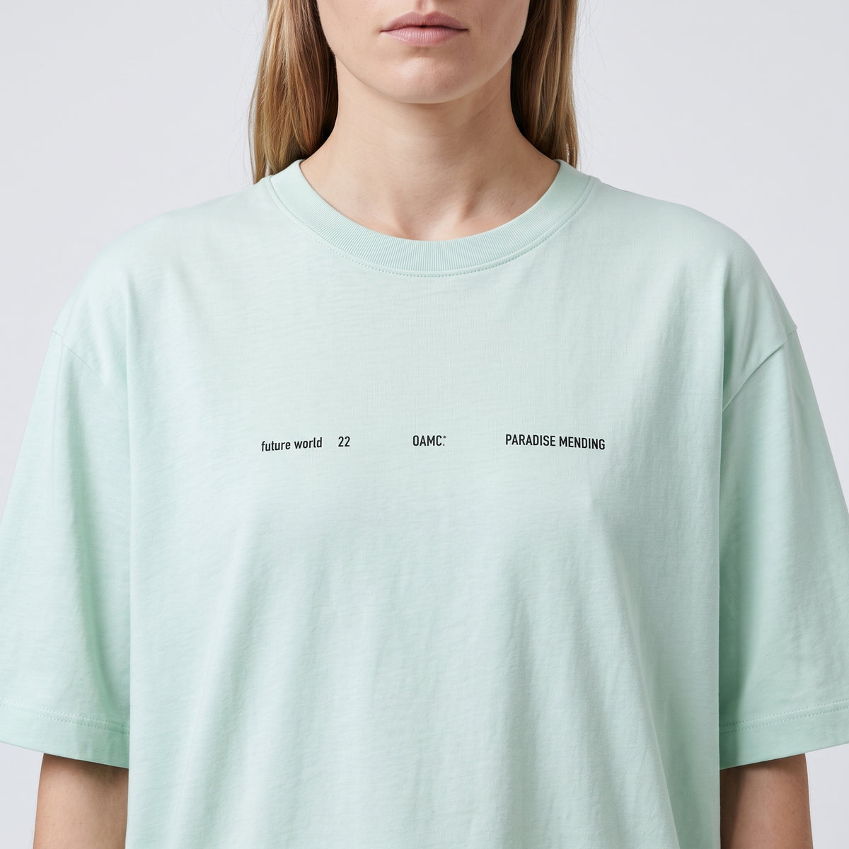Mint Green Graphic Printed Tee