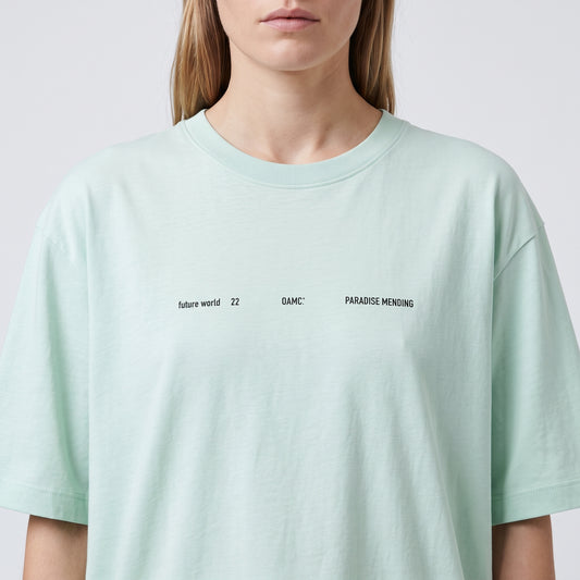 Mint Green Graphic Printed Tee