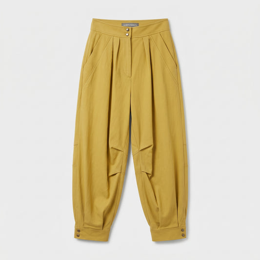 ALBERTA FERRETTI High-Waisted Pleated Tapered Pants