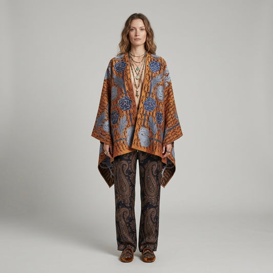 Floral Jacquard Silk Pocket Square