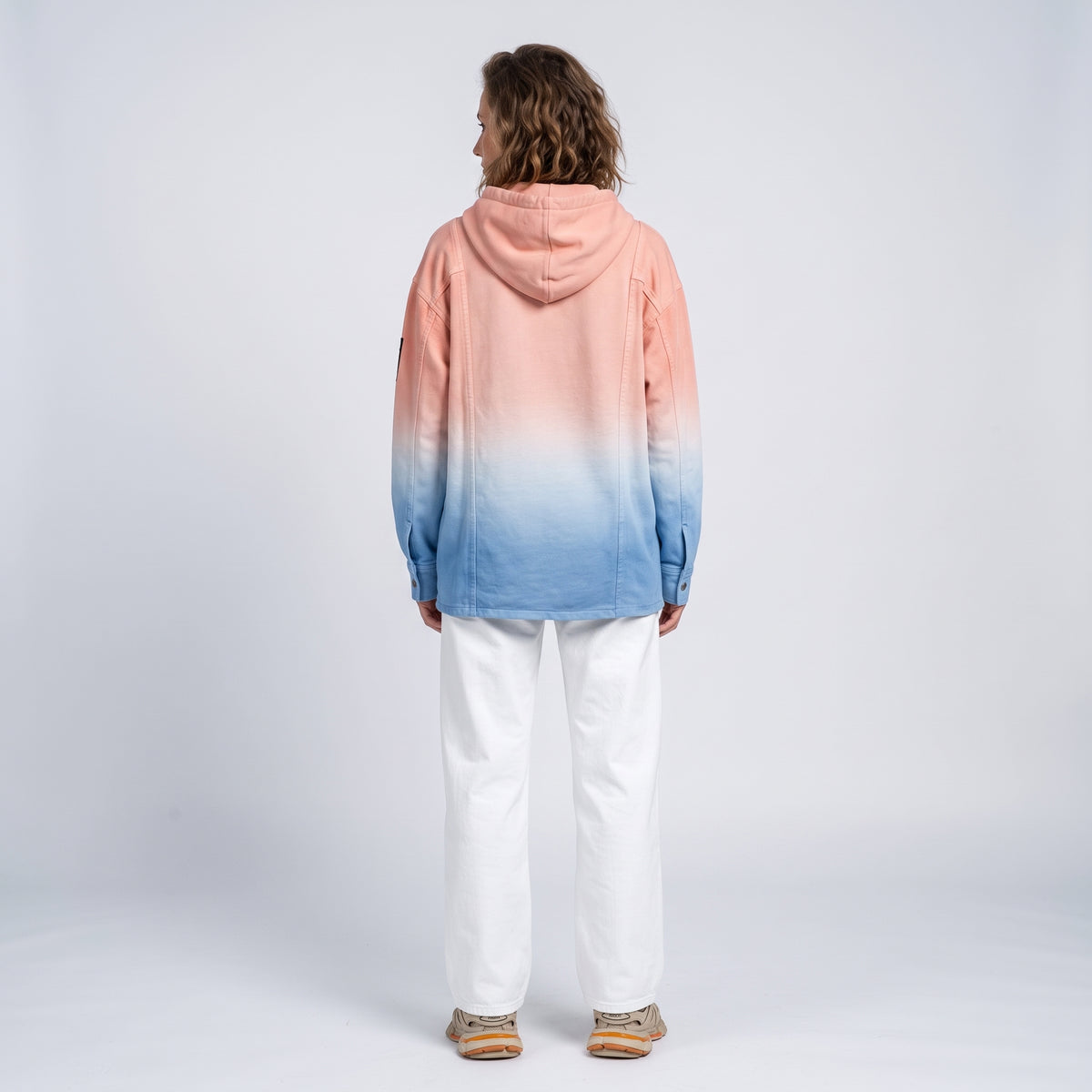 Ombre Hooded Utility Jacket