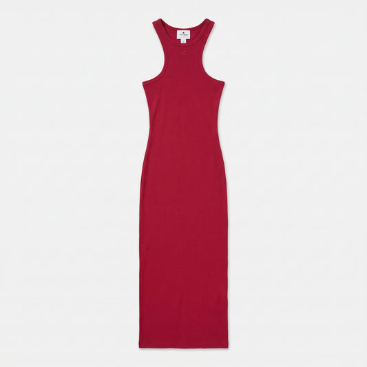 Ribbed Racerback Midi Dress