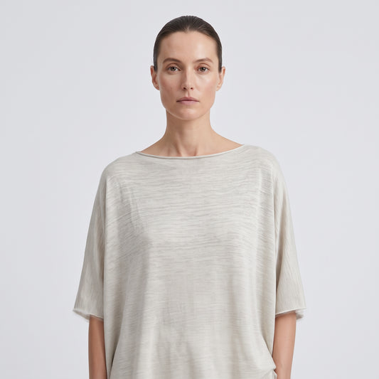 Oversized Sand Knit Tee